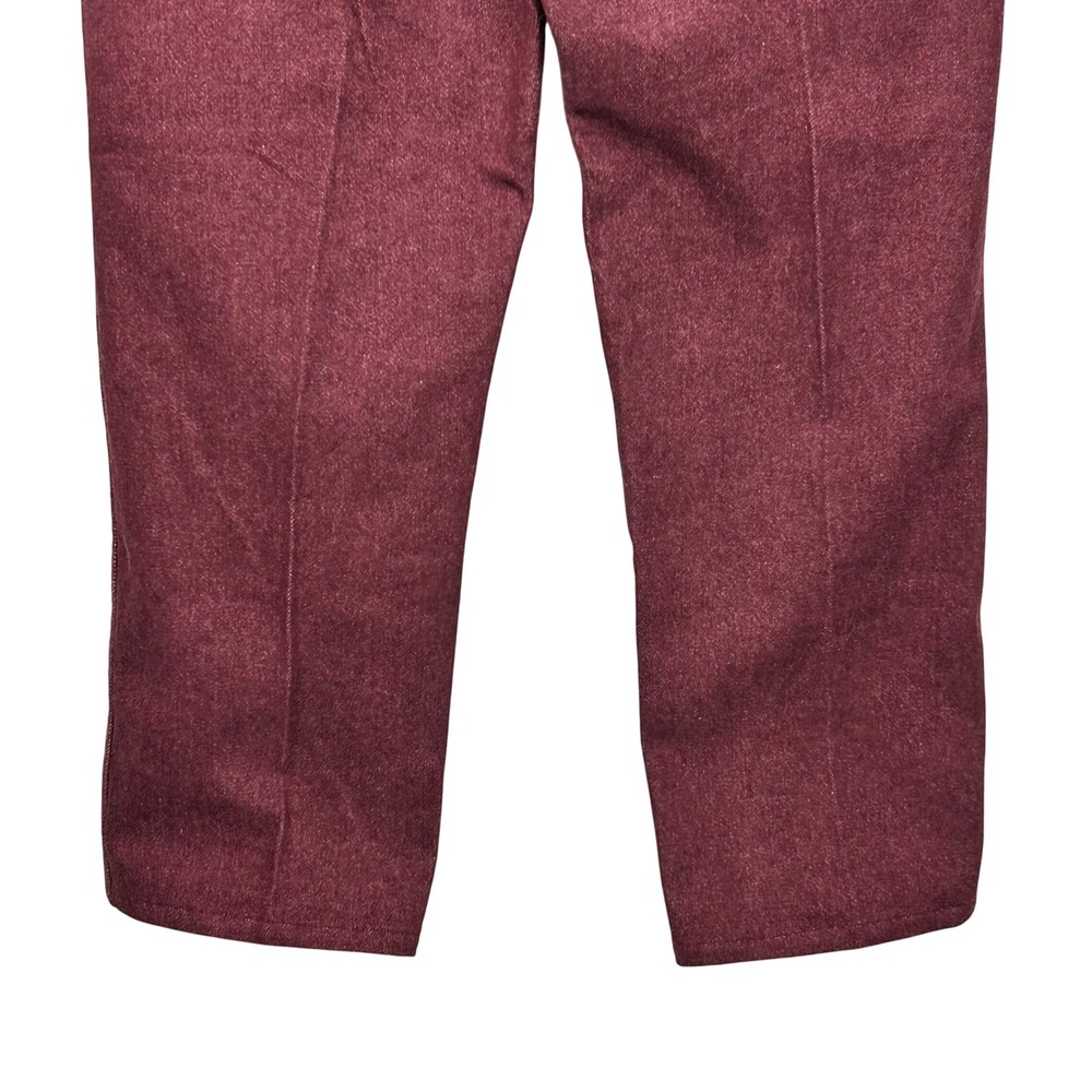 Wrangler Cowboy Cut Jeans Mens 40x30 Burgundy Made in USA 13MWZ New With Tags - Picture 6 of 9
